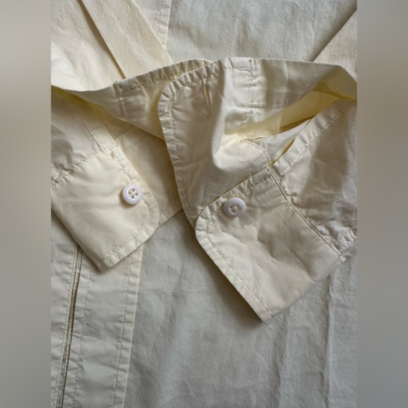 Alex Mill Wash & Go Mens XL Butter Yellow Cotton Long Sleeve Button Down Shirt - Picture 5 of 10